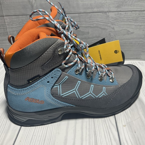Asolo Women's Falcon GV Hiking Boots Sz 7.5 Gore-Tex Gray Stone NWT Vibram Trail - Picture 7 of 7